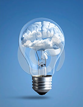 icon bulb brain