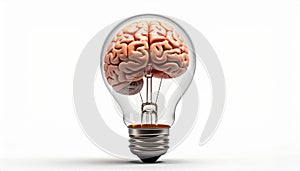 icon bulb brain