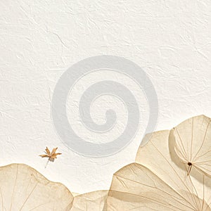 Light Beige Washi Texture Background for Menu Layout