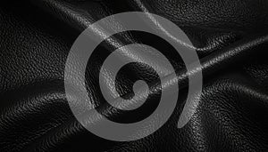 Luxurious Black Leather Texture