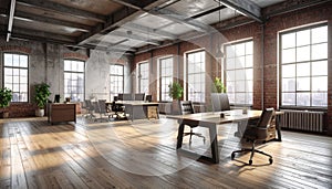 Loft Office with City View