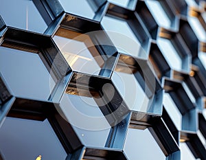 Abstract Hexagonal Facade