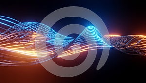 Abstract Digital Data Streams and Light Waves