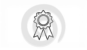 Award icon symbol vector. on white background