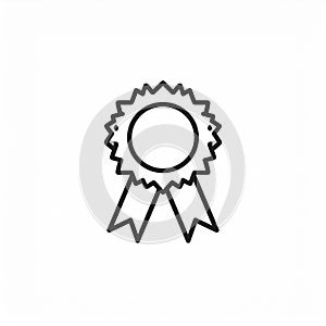 Award icon symbol vector. on white background