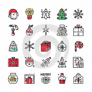Merry Christmas - Infographic Icon Elements from Christmas and New Year Set.