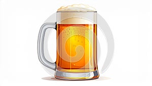 Beer jar drink isolated icon vector illustration design