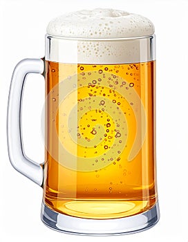 Beer jar drink isolated icon vector illustration design