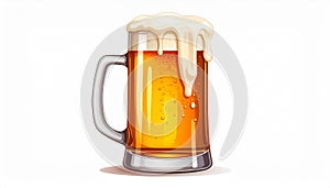 Beer jar drink isolated icon vector illustration design