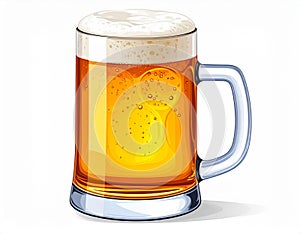 Beer jar drink isolated icon vector illustration design