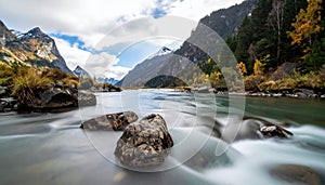 Autumn River Landscape