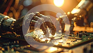 Robotic Hand Assembling Circuit Board