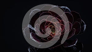 Dark Succulent Bloom