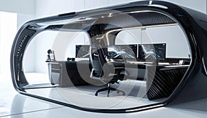 Futuristic Gaming Command Center