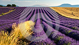 Vast Lavender Fields in Provence