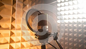 Recording Studio Microphone Setup