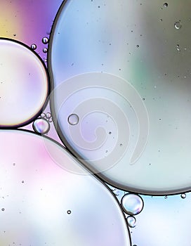 Abstract background, water with oil, blur focus.