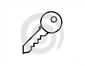 Key icon design template vector