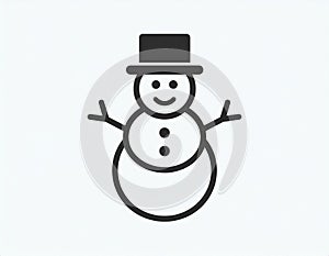 icon about snowman