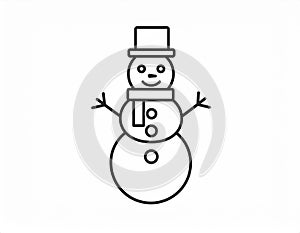 icon about snowman