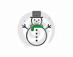icon about snowman