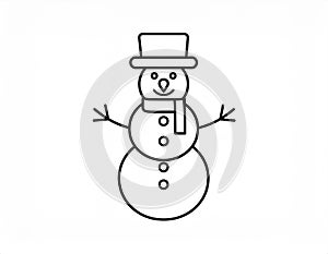 icon about snowman