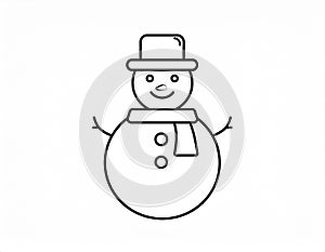icon about snowman