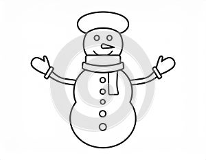 icon about snowman