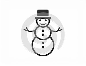 icon about snowman