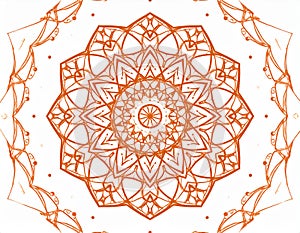 Ornament on a white background. Technically modified, abstract pattern.-Fancy pattern