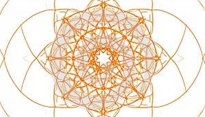 Ornament on a white background. Technically modified, abstract pattern.-Fancy pattern