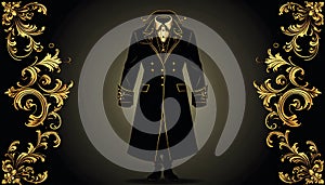 Abstract Baroque Coat