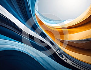 Abstract digital artwork featuring dynamic wave-like patterns in 4K