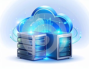 Cloud Computing Servers and Digital Cloud Network