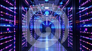 Data Center Server Room Network and Cloud Computing Technology