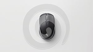 Wireless Mouse on White Background, Computer Peripheral Device