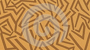 Abstract Seamless Pattern Background, Brown Geometric Texture