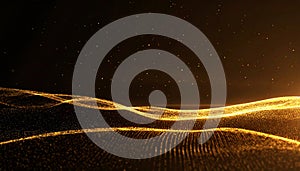 Abstract flowing particles motion background loop, Ai generative.