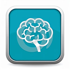 App icon vector-style image of a brain