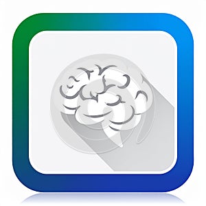 App icon vector-style image of a brain