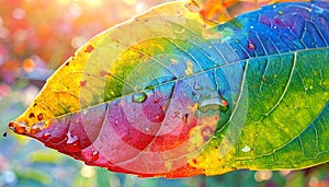 Colorful Leave