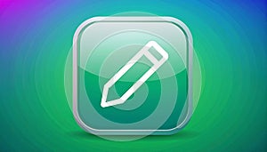 App icon vector-style image of edit background