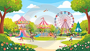 Vector vignette vector-style image of funloop