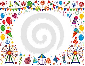 Vector vignette vector-style image of funloop