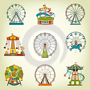 Vector vignette vector-style image of funloop