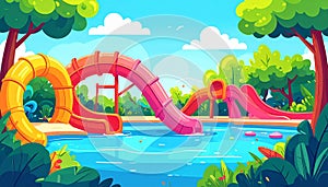 Vector vignette vector-style image of funloop