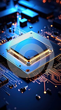 Central Processing Unit Motherboard Microchip Technology High Tech Electronic Component Circuit Board Digital