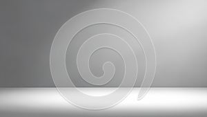 Modern White Studio Background with Soft Lighting Gradient
