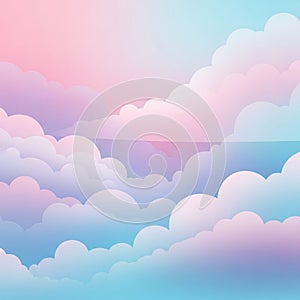 -generated image showcasing a dreamy sky filled with stylized