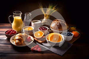 Image is generated using AI. Breakfast, break and breakfast.